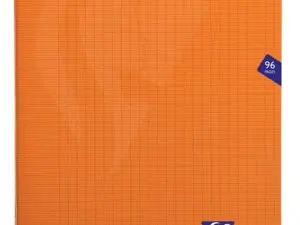 CAHIER PIQUÉ CLAIREFONTAINE MIMESYS COUVERTURE POLYPROPYLÈNE A4+ 24X32CM 96 PAGES 90G RÉGLURE SÉYÈS COLORIS ORANGE