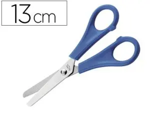 CISEAUX ÉCOLIER ÉCONOMIQUE BOUTS RONDS LAMES GRADUÉES INOX DROITIERS 13CM