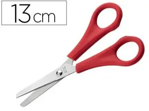 CISEAUX ÉCOLIER ÉCONOMIQUE BOUTS RONDS LAMES GRADUÉES INOX GAUCHERS 13CM