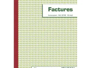MANIFOLD AUTOCOPIANT EXACOMPTA FACTURES A4 210X297MM FOLIOTAGE 50 DUPLIS