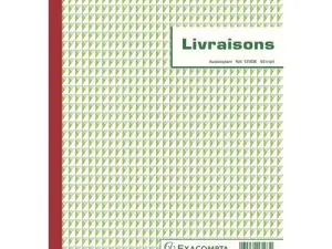 MANIFOLD AUTOCOPIANT EXACOMPTA LIVRAISONS A4 210X297MM FOLIOTAGE 50 TRIPLIS