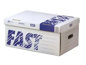 CONTENEUR HAMELIN CAPACITÉ 5 /6 BOÎTES DOS 80/100MM EMPILABLE OUVERTURE DESSUS POIGNÉES LIVRÉ À PLAT