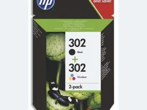 CARTOUCHE HP 302 DESKJET 11XX/21XX/36XX ENVY 45XX/OFFICEJET 38XX/46XX/52XX PACK MULTICOLORE ET NOIR 670P