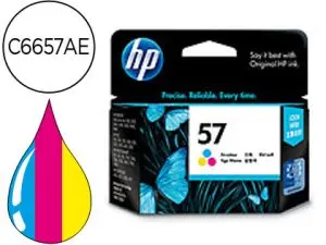 CARTOUCHE HP 57 JET D'ENCRE C6657AE 3 COULEURS CYAN/MAGENTA/JAUNE HAUTE CAPACITÉ 500P