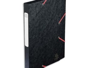 BOÎTE CLASSEMENT EXACOMPTA NATURE FUTURE CARTE LUSTRÉE 5/10E A4+ 240X320MM DOS 25MM 400G COLORIS NOIR