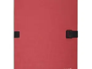 CHEMISE EXACOMPTA N'CLIP RABAT EN PIED CARTON RECOUVERT 10/10E A4 DOS EXTENSIBLE 13CM CLIP SANGLE COLORIS ROUGE
