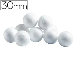 BOULE CELLULOSE UNIVERS DE PIWI DIAMÈTRE 30MM COLORIS BLANC SACHET 50 UNITÉS