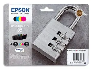 CARTOUCHE EPSON 35 CADENAS T3586 MULTIPACK COLORIS NOIR CYAN MAGENTA JAUNE