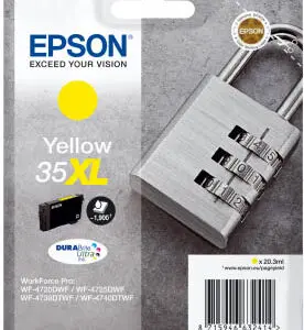 CARTOUCHE EPSON 35XL CADENAS T35944010 COULEUR JAUNE HAUTE CAPACITÉ