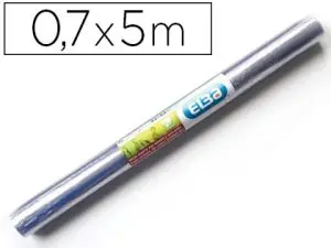 COUVRE-LIVRES ELBA PVC 8/100E SANS PHTALATES ROULEAU 0.7X5M INCOLORE