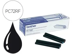 CARTOUCHE BROTHER FAX TRANSFERT THERMIQUE PC72RF 2 RECHARGES 2X144P