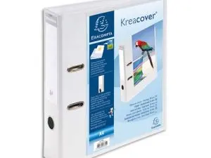 CLASSEUR A LEVIER KREACOVER EXACOMPTA PERSONNALISABLE A4 CAPACITE 550 FEUILLES 2 ANNEAUX DIM 32X29 CM DOS DE