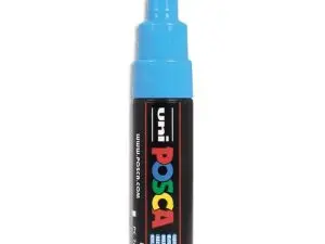 MARQUEUR PEINTURE POSCA PC7M POINTE LARGE CONIQUE ENCRE INODORE COUVRANTE MISCIBLE TOUS SUPPORTS COLORIS BLEU