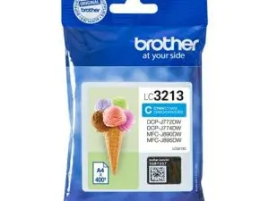 CARTOUCHE BROTHER JET D'ENCRE LC3213 COULEUR CYAN 400P