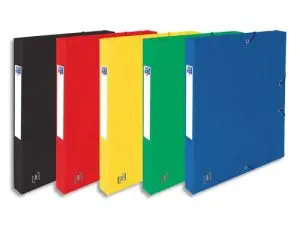 BOITE CLASSEMENT OXFORD TOP FILE+ CARTE MULTISTRAT        RESISTANTE A4 240X320MM DOS   25MM ETIQUETTE COLORIS