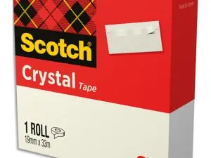 RUBAN ADHÉSIF SCOTCH CRYSTAL 600 19MMX33M BOÎTE INDIVIDUELLE