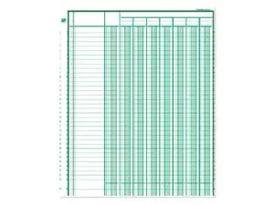 REGISTRE PIQÛRE EXACOMPTA COLONNES 250X320MM 31 LIGNES 4 COLONNES/PAGE 80 PAGES