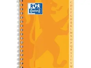 RÉPERTOIRE OXFORD RELIURE INTÉGRALE COUVERTURE LAVABLE TOUCHES PLASTIFIÉES 170X220MM 100 PAGES 90G 5X5MM ASSORTIS