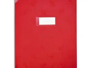 PROTÈGE-CAHIER ELBA STRONG LINE PVC CRISTAL 15/100E SANS PHTALATES COINS RENFORCÉS A5+ 170X220MM COLORIS ROUGE OPAQUE