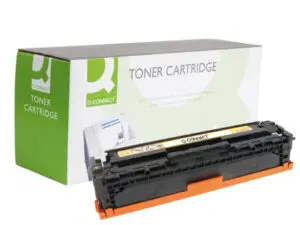 TONER LASER Q-CONNECT COMPATIBLE IMPRIMANTES HP CB542A COULEUR JAUNE 1400P
