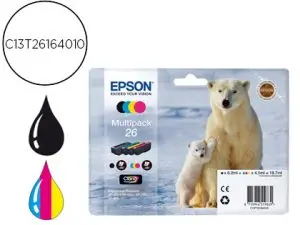 CARTOUCHE EPSON T2616 JET D'ENCRE C13T26164010 PACK 4 ENCRES