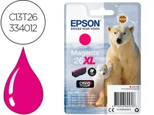 CARTOUCHE EPSON T2633 JET D'ENCRE C13T26334010 COULEUR MAGENTA HAUTE CAPACITÉ