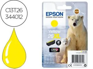 CARTOUCHE EPSON T2634 JET D'ENCRE C13T26344010 COULEUR JAUNE HAUTE CAPACITÉ