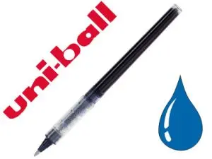 RECHARGE ROLLER UNIBALL UBR90 VISION ÉLITE STYLO ROLLER ENCRE UB-200 POINTE MOYENNE 0.8MM COULEUR BLEU