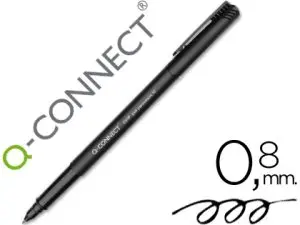 STYLO-FEUTRE Q-CONNECT OHP PEN PERMANENT POINTE MOYENNE MULTI-SUPPORTS CD/DVD PLASTIQUE COLORIS NOIR