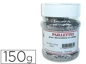 PAILLETTE SCINTILLANTE OZ INTERNATIONAL COLORIS ARGENT POT SALIÈRE 150G