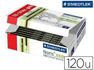 CRAYON GRAPHITE STAEDTLER NORIS ÉCO 2HB COFFRET ÉCOLE 120 UNITÉS + 24 GRATUITS