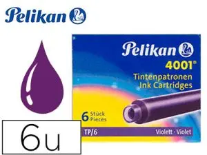 CARTOUCHE PELIKAN COURTE STANDARD VIOLET ÉTUI 6 UNITÉS