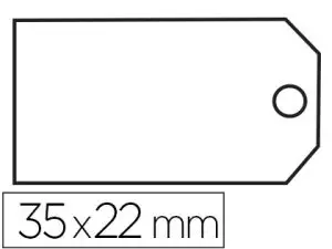 ÉTIQUETTE À FIL APLI AGIPA 22X35MM CARTONNETTE BLANCHE FIL BLANC COTON PAQUET 100 UNITÉS