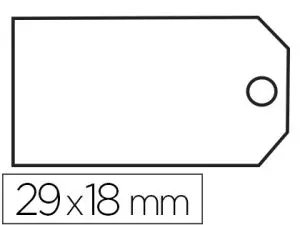 ÉTIQUETTE À FIL APLI AGIPA 18X29MM CARTONNETTE BLANCHE FIL BLANC COTON PAQUET 200 UNITÉS