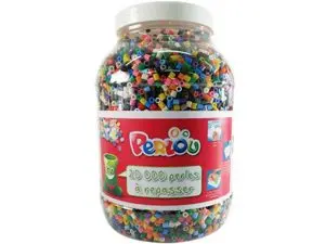 BARIL 20000 PERLES 15 COULEURS ASSORTIES