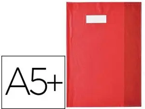 PROTÈGE-CAHIER ELBA STYL'SMS PVC OPAQUE 12/100E SANS PHTALATES PORTE-ÉTIQUETTE ET ÉTIQUETTE 170X220MM ROUGE