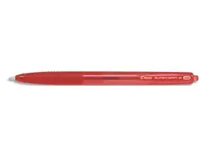 STYLO-BILLE PILOT SUPER GRIP G RÉTRACTABLE POINTE EXTRA LARGE COLORIS ROUGE