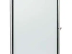 VITRINE AFFICHAGE NOBO EXTÉRIEUR FOND MÉTAL MAGNÉTIQUE FAÇADE VERRE SERRURE 12 FEUILLES A4 102,5X98X4,5CM