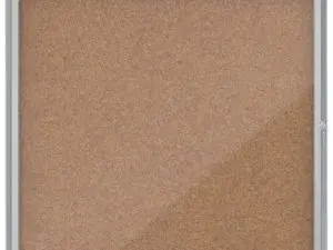 VITRINE AFFICHAGE NOBO LIEGE PREMIUM PLUS PORTE BATTANTE   VERRE SECURITE SERRURE 6      FEUILLES A4 709X668MM