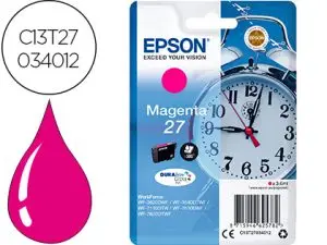 CARTOUCHE EPSON T2703 JET D'ENCRE C13T27034010 COULEUR MAGENTA 300P