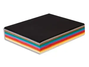 PAPIER DESSIN CLAIREFONTAINE TULIPE 25X32,5CM 160G COLORIS ASSORTIS 250 FEUILLES