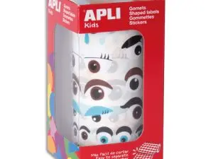 GOMMETTE APLI YEUX FORMES ET COLORIS ASSORTIS ROULEAU 1380 UNITES