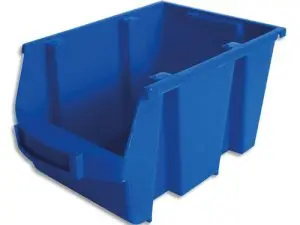 BAC A BEC VISO POLYPROPYLENE SUPERPOSABLE PORTE-ETIQUETTE  150X126X235MM COLORIS BLEU
