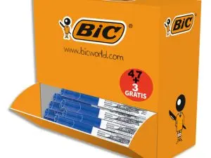 MARQUEUR BIC VELLEDA 1741 EFFAÇABLE POINTE OGIVE MOYENNE COULEUR BLEU PACK DE 47 + 3 OFFERTS