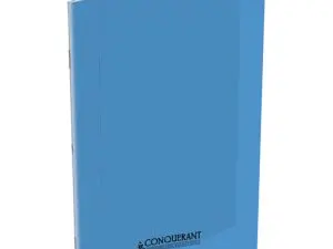 CAHIER CONQUÉRANT POLYPROPYLÈNE A4+ 24X32CM 140 PAGES 90G SÉYÈS COLORIS BLEU