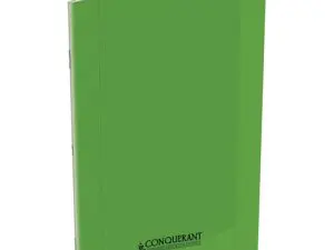 CAHIER CONQUÉRANT POLYPROPYLÈNE A4+ 24X32CM 140 PAGES 90G SÉYÈS COLORIS VERT