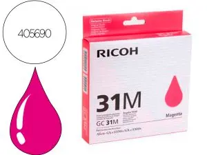 CARTOUCHE RICOH GC-31M  GEL ENCRE 405690 COULEUR MAGENTA 1560P