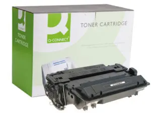 TONER LASER Q-CONNECT COMPATIBLE IMPRIMANTES HP CE255X COULEUR NOIR HAUTE CAPACITÉ 12500P
