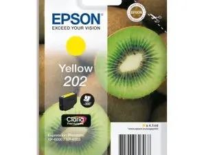 CARTOUCHE EPSON JET D'ENCRE 202 COULEUR JAUNE 300P