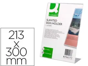 PORTE-VISUELS Q-CONNECT 01 PLEXIGLAS FORMAT A4 CHARGEMENT CÔTÉ PRÉSENTATION PHOTOS NOTICES PUBLICITÉ